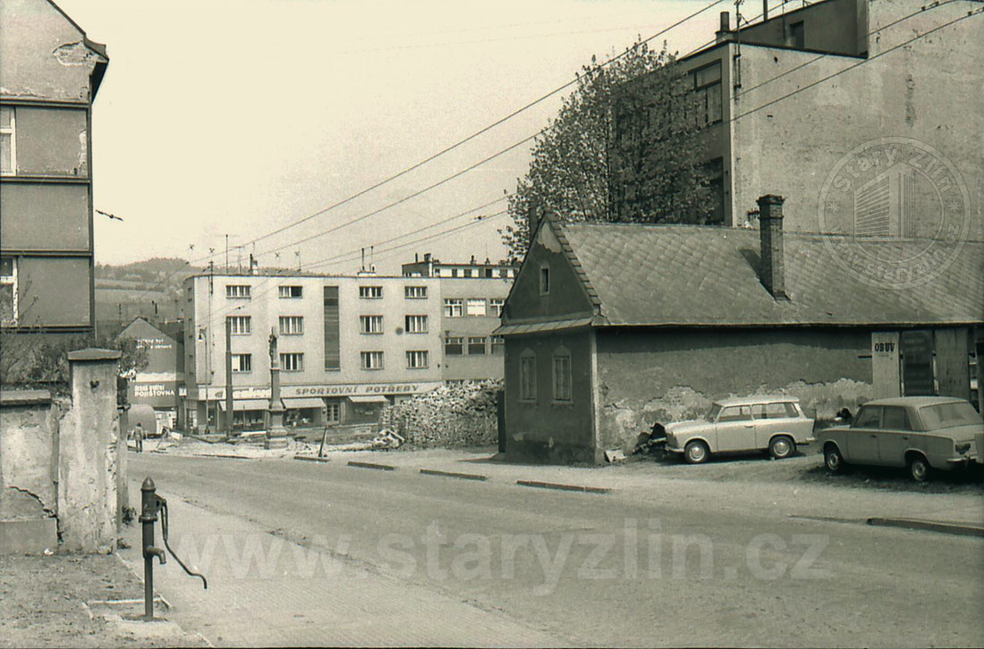 Ulice Dlouhá horní část Zlín